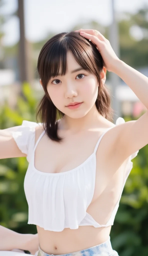 hightquality、​masterpiece、ultra res、cute girl face、kitchin、barechested、pinafore、Naked apron、full bodyesbian、Famous actresses of Japan、very beautiful face, 8K, sharp focus, natural big breast, nude, pov blowjob,pov deepthroat, side blowjob,side deepthro