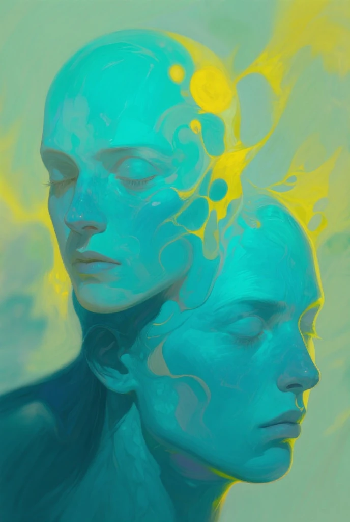 Face fitting all the canvas composed a world like a crazy dream on wastelands beyond fantasy, horror movie scene, dark deep blue and golden yellow, 4D, 8K, photorealistic, dreamlike, fantastic creatures on big and complex composition storytelling, masterpiece, artwork by Beksinski, artwork by Bernie Wrightson, artwork by Jeremy Mann, Surrealism, Impressionism