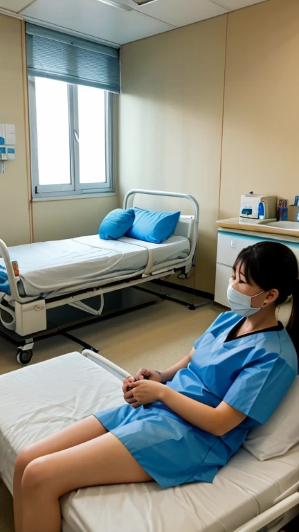Photos posted on SNS while in the hospital