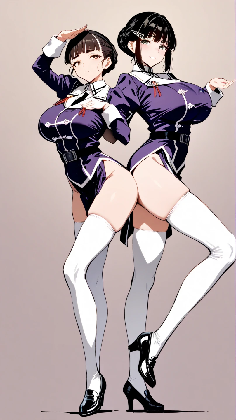 tres mujeres sexys en uniformes militares posando para una foto, Detalles finos. girls frontline, girl front line style, Tendencias en CGVatstation, Artgerm extremadamente detallado, Guweiz en Artstation Pixiv, mujer musculosa