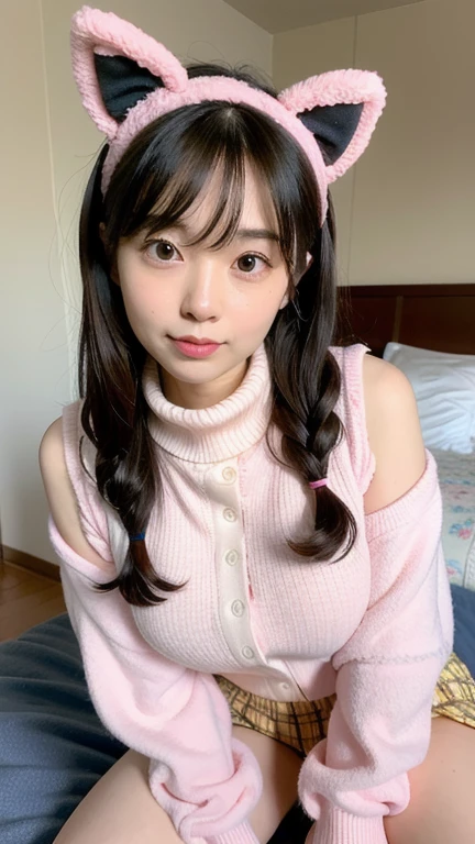 Beauty Confused eyes Menhera ribbon lure(Flip up and show your panties)