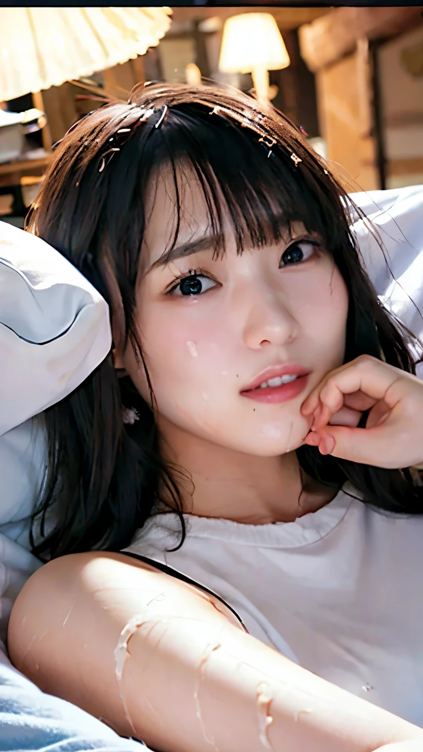 (masterpiece:1.2, Highest Quality),,anatomically perfect、 simple background、Nipples、 semen drips,, bukkake,sex,sex,1 man having sex with girl、fellatio,ejaculate, sobbing, tears,{{{Deep Throat}}},Lawson、 1 man having sex with girl、  Head for 10 People 、 Sexual Favor 、naked、全naked、Hairy、