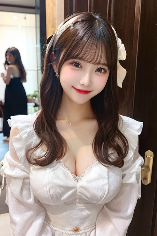 Twin bun hair、Clothes that make your cleavage look bigger、