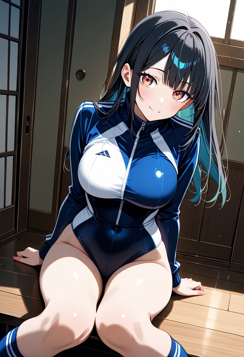 masterpiece, ultra realistic, 32k, extremely detailed CG unity 8k wallpaper, best quality
(masterpiece, best quality, highres, high resolution:1.2), extremely detailed, realistic, intricate details, 1girl, solo, akanedef, hair bow, aiguillette, , epaulettes, bangs, orgasmic facial expression, blush, beautiful face, wearing gym clothes, ((clothes lift)), (detached sleeves), (armpit) (thick thighs, wide hips), (cinematic lighting, sunlight, volumetric), locker room, looking at viewer, facing viewer, from front, cowboy shot, (masterpiece,best quality:1.5), (nsfw:1.3), (wet cum:1.3, much cum on vagina:1.3), (gigantic breasts:1.2), (one arm up), squatting, vagina:1.2,