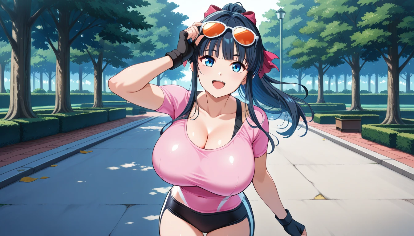 nsfw,masterpiece, best quality, high resolution,high-detail,1girl,solo,outdoor,from below,Wearing a dog collar and leash,A man has a leash attached to his collar,morisawa,squatting with your knees upright,Pleasant and enchanting,Vulgar poses very large pink areola,Overflowing super big breasts,Whip thigh,Drooling sloppily from the mouth,She feels good touching her pussy,(crowd),((It feels good to be touched by many men from the right, left and behind:1.5)),My whole body is sweaty,Sweat is coming out of her pussy,Super tiny black latex micro bikini,