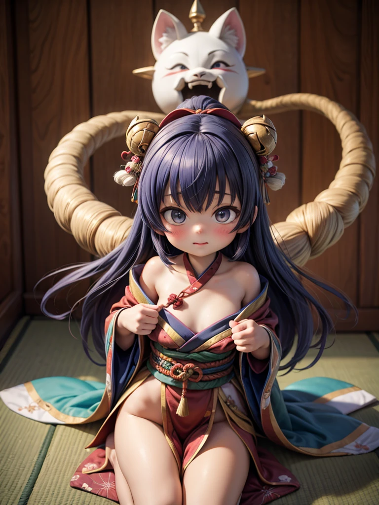 Beutiful women,peerless appearance,Large breasts、((Open and tie your legs))、((spread their legs))、((Tie your legs to your open legs))、((uneasy))、((locks))、(((Hands tied up with rope and hung up,nakeness,Shirtless,upper body without clothing,The lower body has,fullnude,spanking,jade foot,Being spanked,naked ass,Naked all over the body,spank with stick,obscene exposure,look of anguish,Vaginal masturbation
