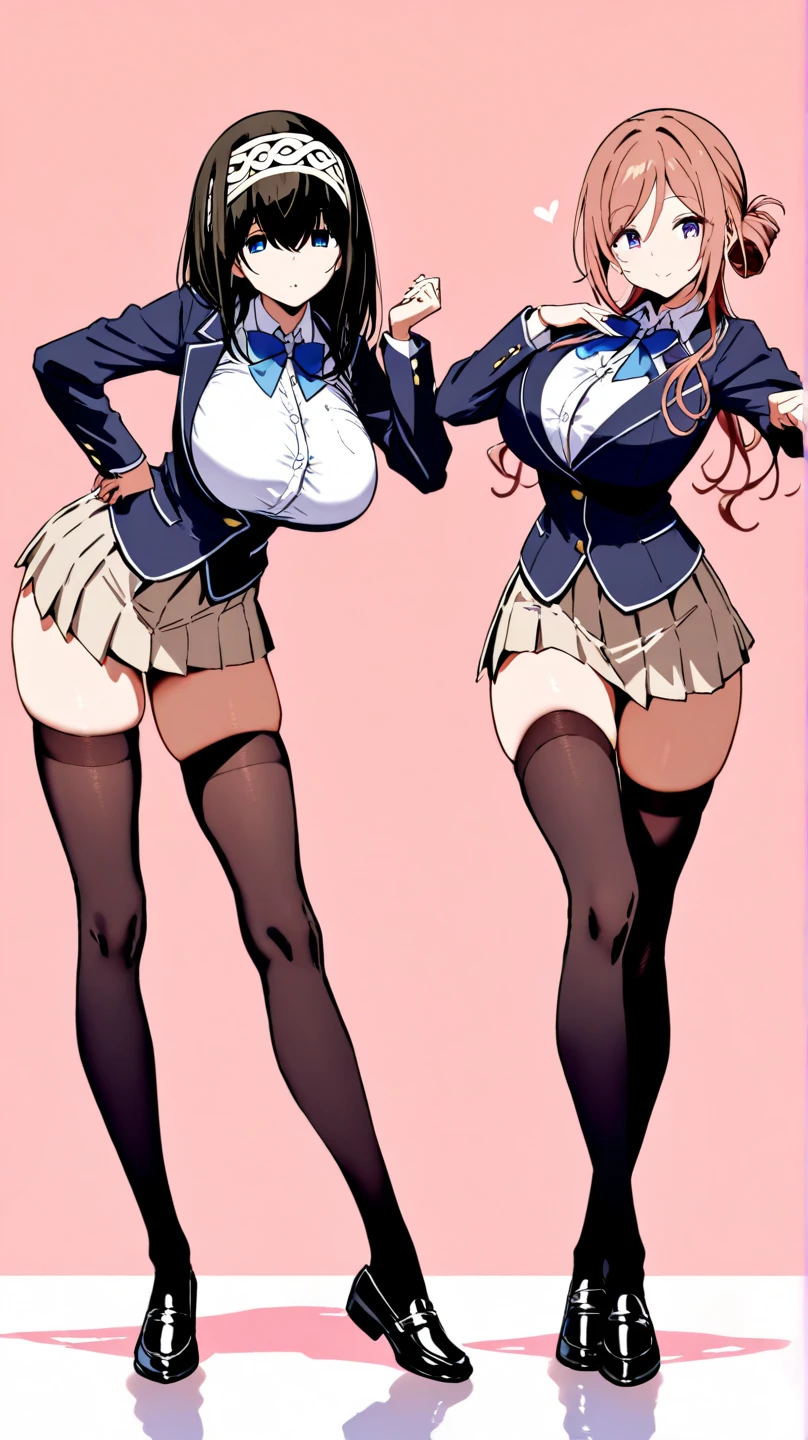 (Private 4K)、(High resolution:1.2)、(High freshness:1.2)、、(Whole Body Ezbian:1.2)、(Two Women:1.6)、((Woman with exaggerated big physique))、(Super big breasts fully opened:1.8)、abnormally developed muscles,,Barefoot woman, , Big arms、(Huge muscles:1.4)、(Dynamic pose:1.2)、(Two women walking at full speed:1.8)、(school uniform:1.6)、(School corridor in the morning:1.6)
