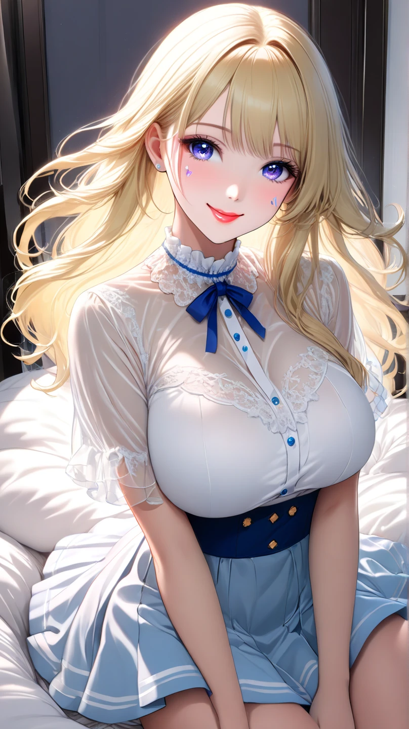 large breast, vaginal penetration, anime girl with sexual face