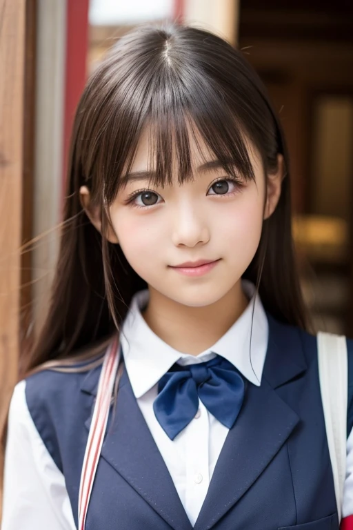 8K、cute、Adult Girls、uniform、Open your mouth a little