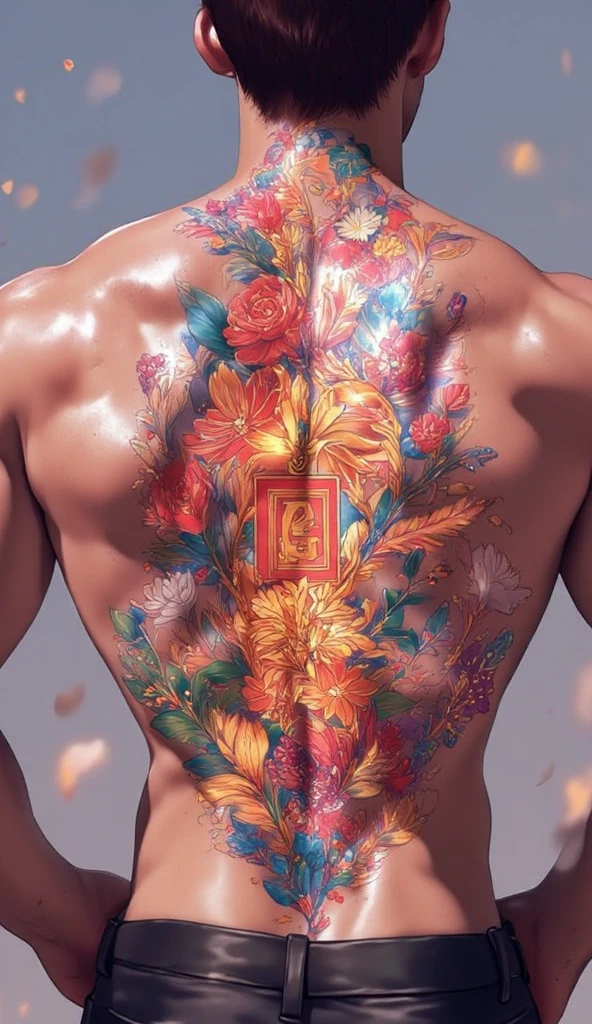 (obra-prima, qualidade superior, melhor qualidade, arte oficial, beautiful and aesthetic: 1.2), 1menina, tatuagem, solo, roupas japonesas, ornamento de cabelo, desembainhamento, cabelo preto, bainha, tatuagem nas costas, olhos azuis, fora do ombro, ombros nus, looking behind, from behind, flor, olhando para o espectador, segurando, maquiagem,
Interior Cool tattoo, maximum detail, magic, protection, warrior, knight, cosmic energy, tree of life, reincarnation, conscious dreams