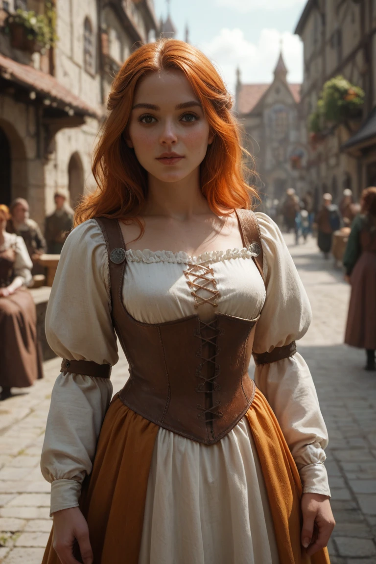medieval girls, In a medieval city, posing for medieval girls, Medieval clothes
