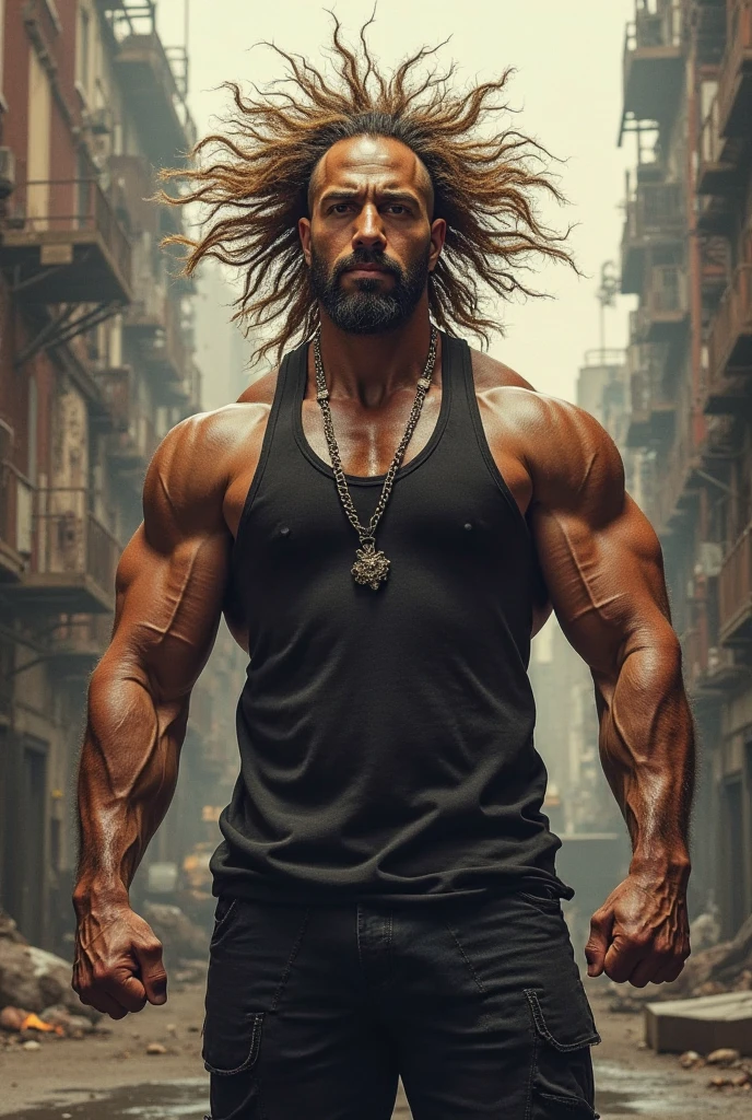 Bearded man glowering at viewer, clean arms, smooth skin, enlarged muscle physique, shot on Canon 80D, photographed by DSLR, muscular characters, Jake Gyllenhaal as warrior god, authentic beard hair texture, extreme muscles, muscular character, muscular and handsome, photo of rugged man, exaggerated physique, young Hugh Jackman as the Hulk, Jason mamoa as a bodybuilder, Handsome Hugh Jackman, strong and imposing, bodybuilder physique, big wide broad strong physique |, photographed on Canon 80D, absurdly massive physique, realistic skin texture, skin pores, dull skin, realistic lighting, simplly woven tattoo on chest, good arms, good, realistic arms