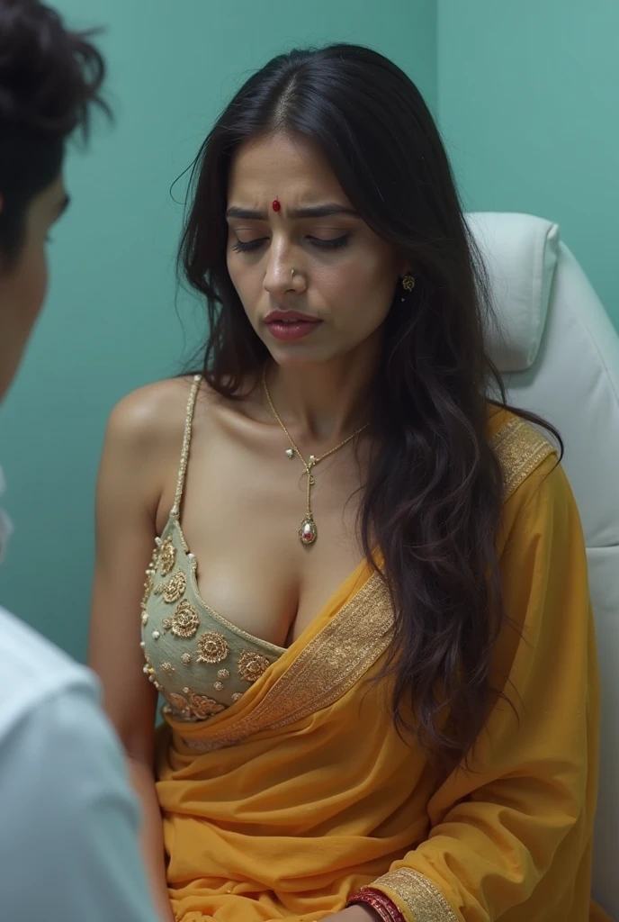 South Indian women, (cum Splash on her breasts and nipples, cum Splash on her gace, Splash of cum on her face, cum Splash on her blouse, cum Splash on her eys),