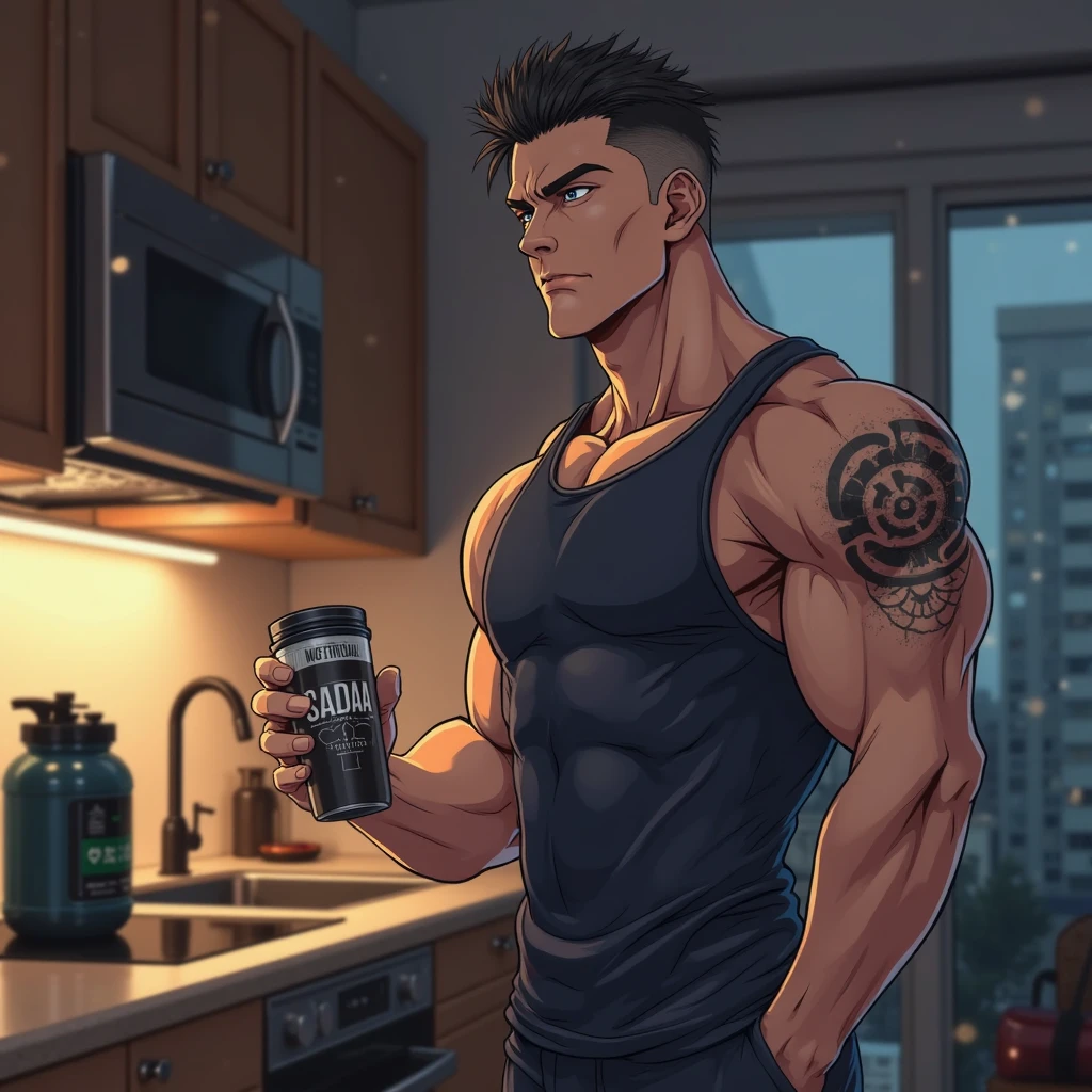 Macho in the kitchen