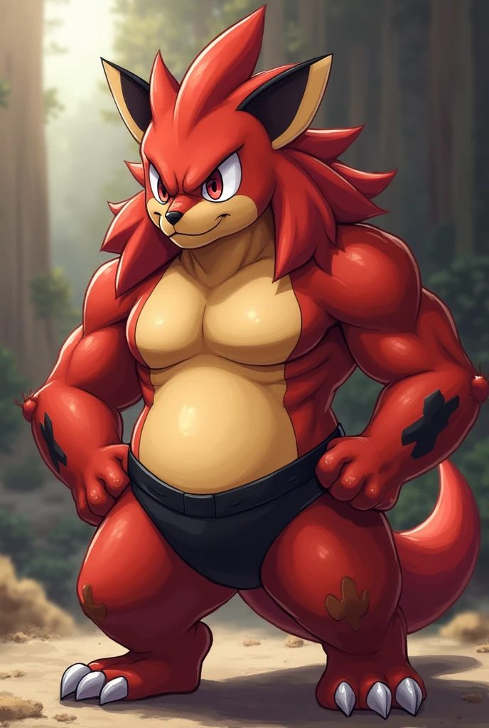 (masterpiece, 4K, ultra detailed), knuckles the echidna, single, masculine, outside, meadow, athletic, cartoony, cartoon, purple eyes, naked, penis, anime, shocked, flex, smooth lining