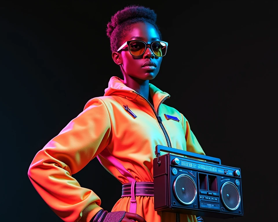 "The artificial intelligence program gets a nostalgic image dating back to the '80s, retratando quatro jovens radiantes, dresses in typical clothes of the time, Hair and hairstyles characteristic of the style of the decade. The backdrop is rich in retro elements, as posters of classic movies, Famous songs and cultural references of the time.
Transformation begins with the ageing of young people, where each one gains a few years of experience and wisdom. Their features become more mature, refletindo o desenvolvimento natural ao longo dos anos. Clothes also evolve to keep up with current fashion, becoming stylish and contemporary, adequadas para os adultos modernos que eles se tornaram.
In the next stage of the transformation, The outdated equipment of the 80's are replaced by super modern appliances of 2023. Each person now holds in their hands futuristic devices that symbolize the technological advancement and innovation of the 21st century. These include smartphones with holographic screens, Augmented reality glasses and smart bracelets with advanced features.
Ademais, The backdrop also undergoes a metamorphosis, incorporando elementos da era digital e da alta tecnologia. Retro posters are replaced by bright, interactive digital ads, Displaying products and services of the future.
The AI program performs this transformation with precision and realism, ensuring that people's facial features remain authentic and identifiable, even after aging and changing equipment. The end result is a visual collision between '80s nostalgia and excitement for the technological future in 2023, capturing the spirit of evolution over time and the wonder of modern technology." --auto