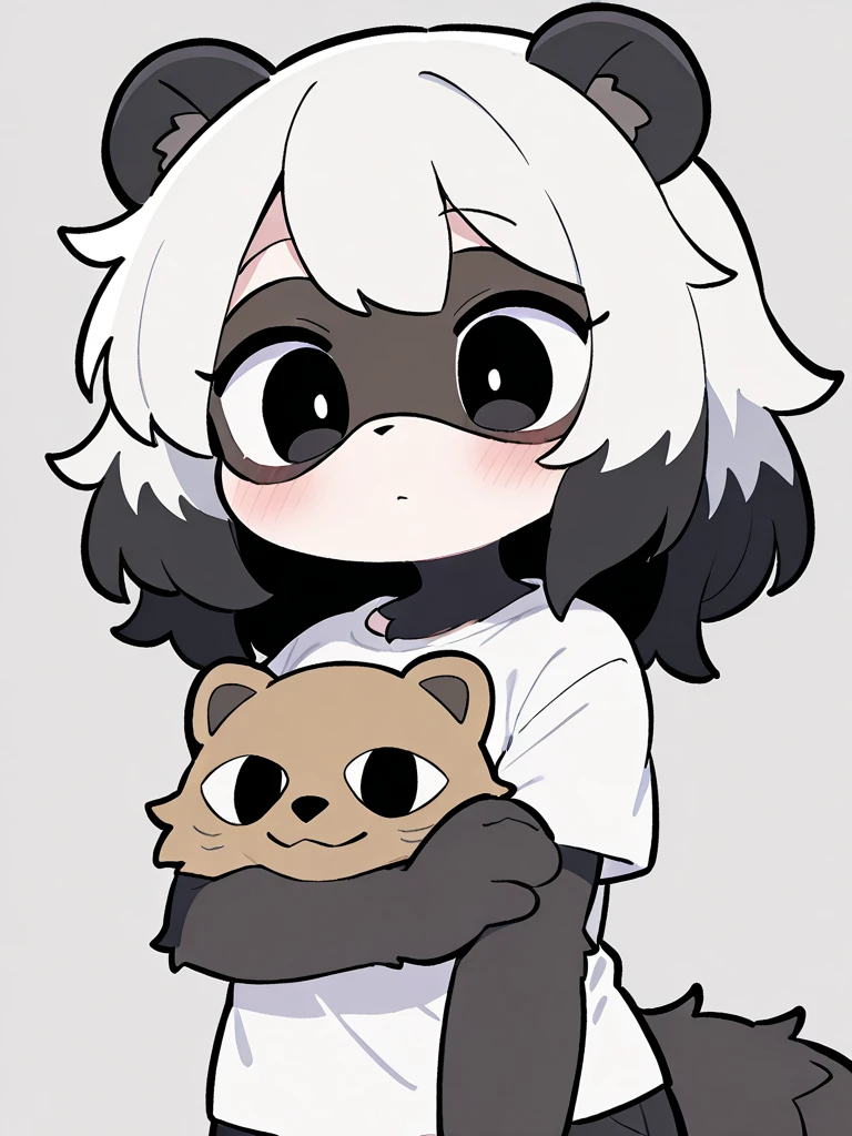 (Highest quality, 8k, masterpiece :1.3),2b,nier:Automata, One woman,,Gray Hair,nsfw,Blindfold,Voluptuous body,Being held in a bear hug by a man,Sex with a man,M-shaped legs,