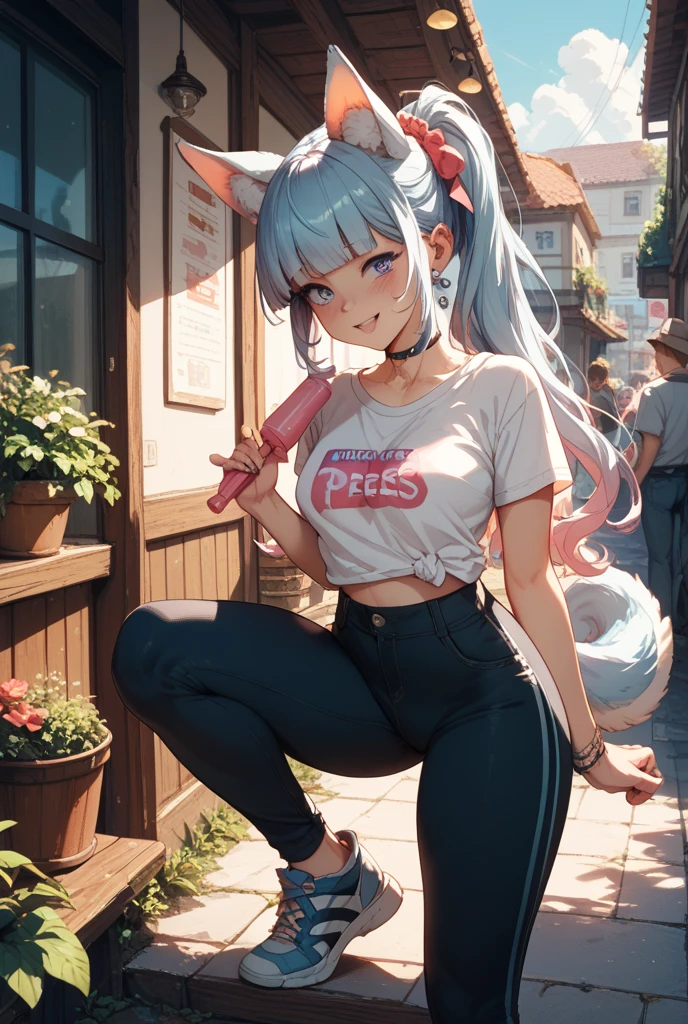 最high quality、high quality、best image quality、8K、最High resolution、High resolution、最high quality、masterpiece、whole body photos、 skin in every detail、 face in every detail、 eyes in every detail、 lips in every detail、 teeth in every detail、 ears with attention to detail、 hair with detailed details、arms with attention to detail、 hands with attention to detail、 fingers with attention to detail、 (fine hands、thumb1reference4)、 legs with attention to detail, feet with attention to detail, 8k, ultra HD, sharp focus, details hair, beautiful hair, details face, beautiful detail eye, details pupil, perfect hand, vibrant colours, soft lighting.
1girl, long hair, hair accessory, style hair, (pink -blue hair), light purple eyes, giant breast, saggy breasts, small ass, losses sweater, off shoulder, cropped sweater, yoga pant, tight yoga pants, random shoes, sexy pose,
night, standing, road, city, full moon, Star