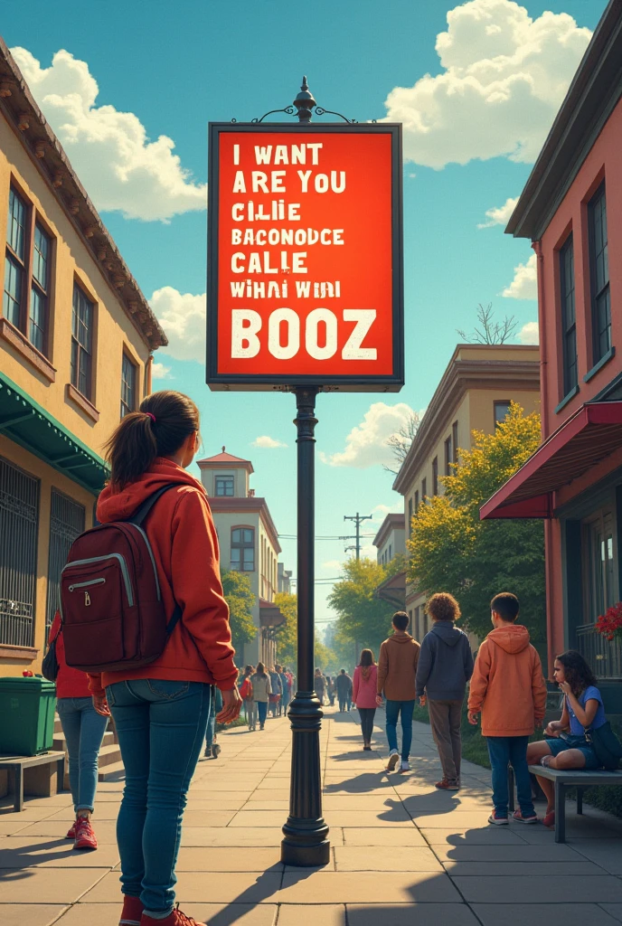 Cartoon Sign saying taste of the jones