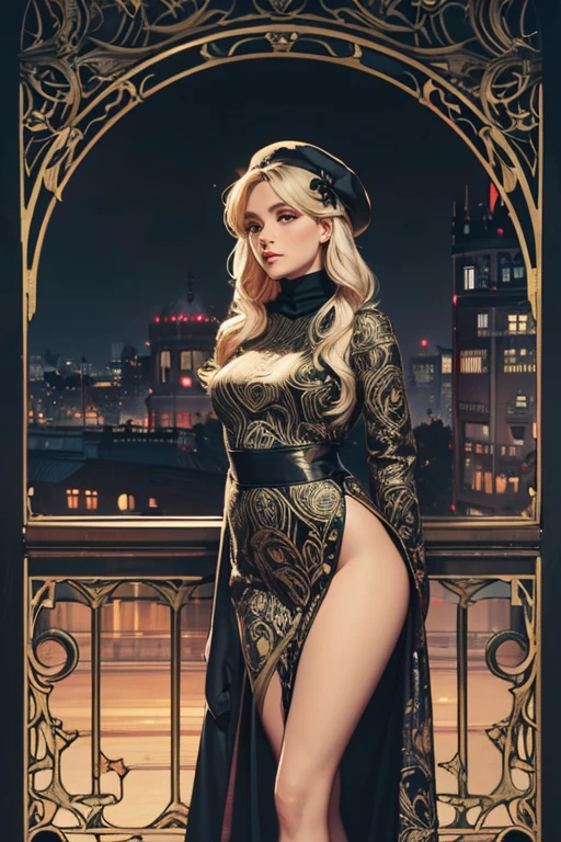 A 1920s gangster surrounded by call girls, highly detailed, high-quality, intricate, horridtarot --auto