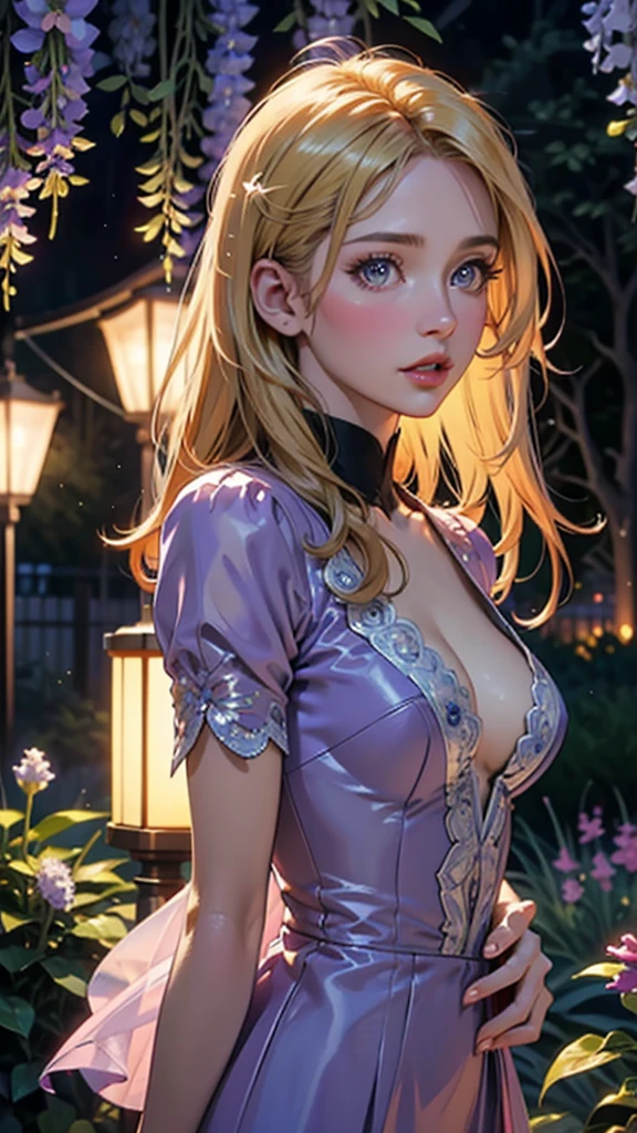 ((ung and beautiful girl:1.2)), cute little, (8K, Raw photography, top-quality, masterpiece:1.2), high-definition RAW color photography, professional photograpy, ciinematic light, (masuter piece:1.5), (top-quality:1.2), (ssmile:1.2), (cleavage of the breast:1.2), Slender beautiful girl, blue eyess, Sexy and cool, with floral pattern, opened breast, bare shoulders, pubick hair, (cameltoe details), Opening Mouth, roses, florals,