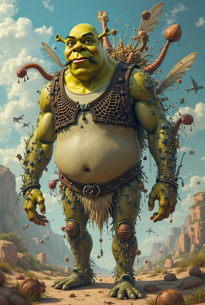 small goblin with a prominent belly, fat belly, muscular, view from below, speedo(Nswf), huge belly, sexy