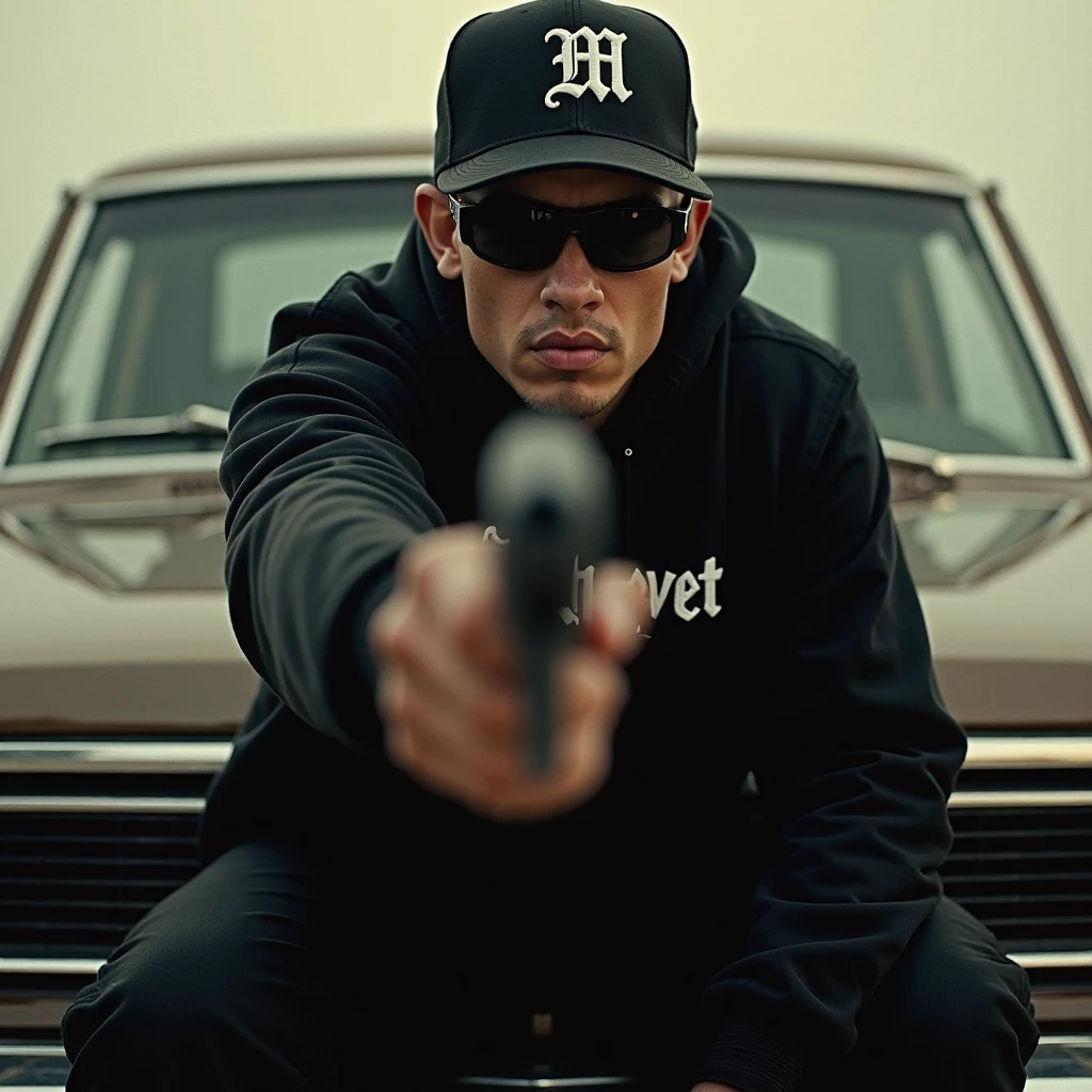 ((Gangster)),black guy,(gun),cool,(smoking)