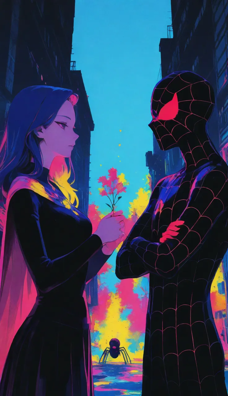 spiderman kiss art - SeaArt AI - Générateur dArt AI Gratuit