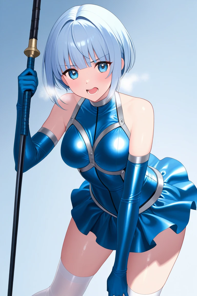 Anime boy with blue hair and blue lingerie, knights of zodiac girl, Enchanting anime boy, anime goddess, Ecchi Anime Style, Bright blue shiny lingerie, portrait knights of zodiac girl, aqua from konosuba, beautiful alluring anime teen, anime moe art style, advanced digital anime art」, Shota