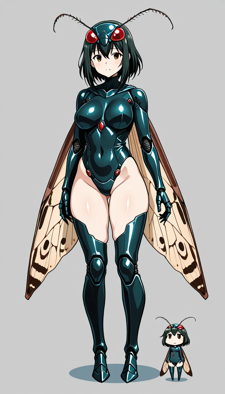 8k ((full body view:1.4)) (large eyes:1.3), defined cheekbones, 1woman, ((the pit style:1.4))((defined jawline:1.2)) ((sleek chrome bodysuit:1.6)) (detailed face:1.5), blue skin,(puffy lips:1.5) (blue skin:1.6), (bald woman:1.7), (skinhead) ((stands confident)),(Muscular:1.3), ((gigantic breasts:1.6)) ((front view:0.6)), )highly detailed, majestic, digital photography, art by artgerm and ruan jia and greg rutkowski, ((metal wings on back:1.4)), (masterpiece, sidelighting, intricate details, (((black color palette)))