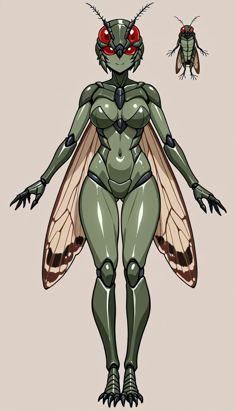 Fairy girl, white long hair, gigantic muscular body, gigantic penis with big balls, 4 arms, full body.