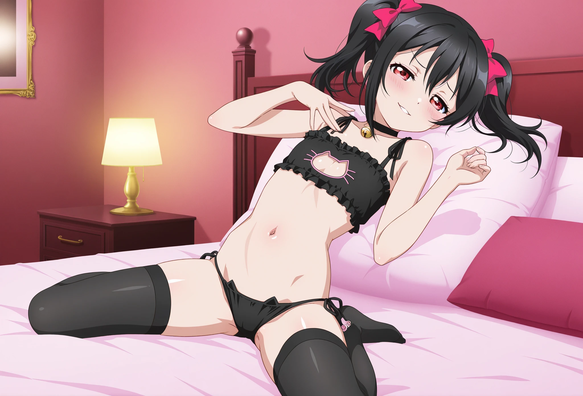 NSFW,masterpiece,Highest quality,High resolution,Super detailed,CG,marnie_\(pokemon\),Aqua Eye, Black Choker, Red ribbon,(High quality vinyl open lingerie),jewelry,Small breasts,Embarrassed,blush,(Ahegao),Love Hotel at Night,Luxurious Room,Bigger Screen,Seduce,(Prostitute),(Prostitute),(Sex slave),(Elderly men),sexual harassment,Molester,(Having sex),(Squirting),(heart),Trembling,(orgasm)