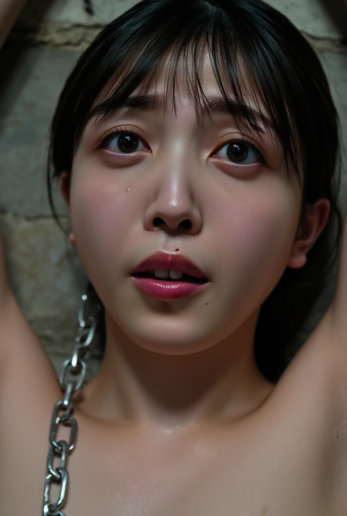 nsfw,Best quality, masterpiece, ultra high res, (photorealistic:1.4), 1 japanese girl,18 years old,(gang bang:1.5),multiple men, lying on up,high angle,slim body,sex,back_position,penis in pussy,(cum on stmach,cum on face,cum on legs,cum overflow:1.2), all fours,(large breasts:1.3),(sad and crying:1.2),perfect pussy,in car
