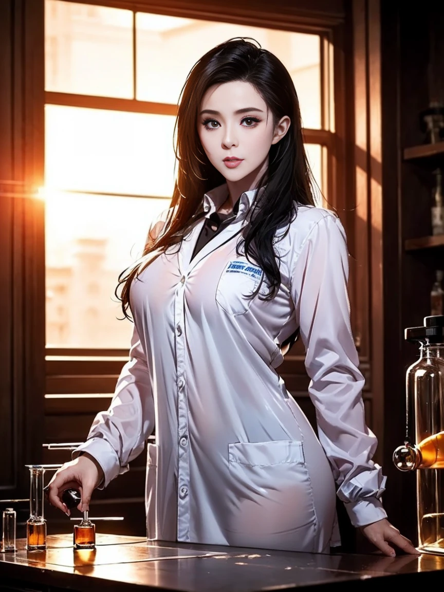 arafed woman in a nurse uniform posing on a bed, doctor, nurse girl, (doctor), an alien robot naughty nurse, photorealistic perfect body, hyperrealistic , smooth translucent white skin, trending at cgstation, ultra realistic picture, trending on cgstation, medical doctor, a hyperrealistic , realistic. cheng yi, hyperrealistic full figure