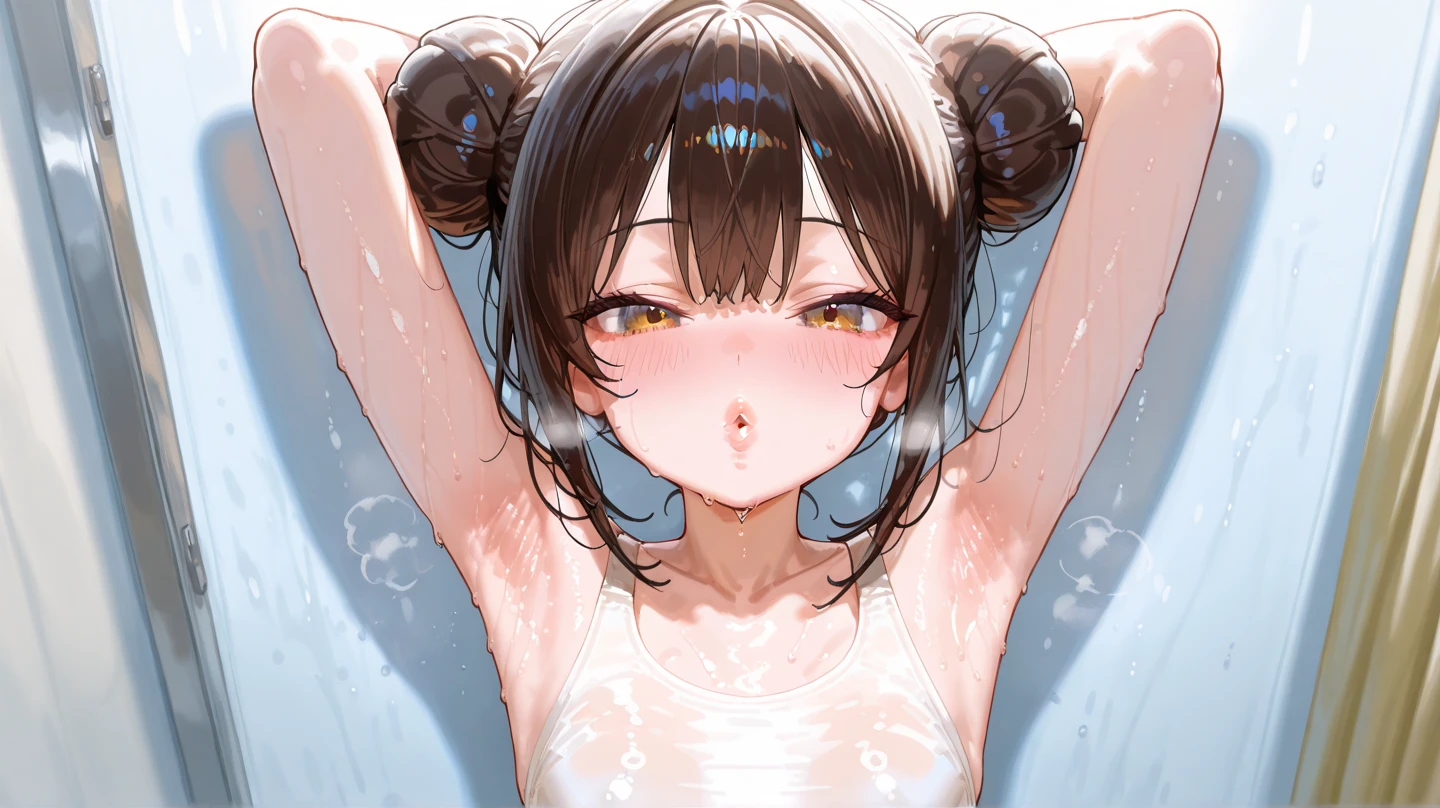 ((solo girl,))((Perfect body,))((Super beautiful,))((High quality,))((girl is kneeling down on the ground,dogeza)),(Heavy breathing,saliva, sweat, Sweaty and wet all over,)((full nude,))pov,shyly,(from above),