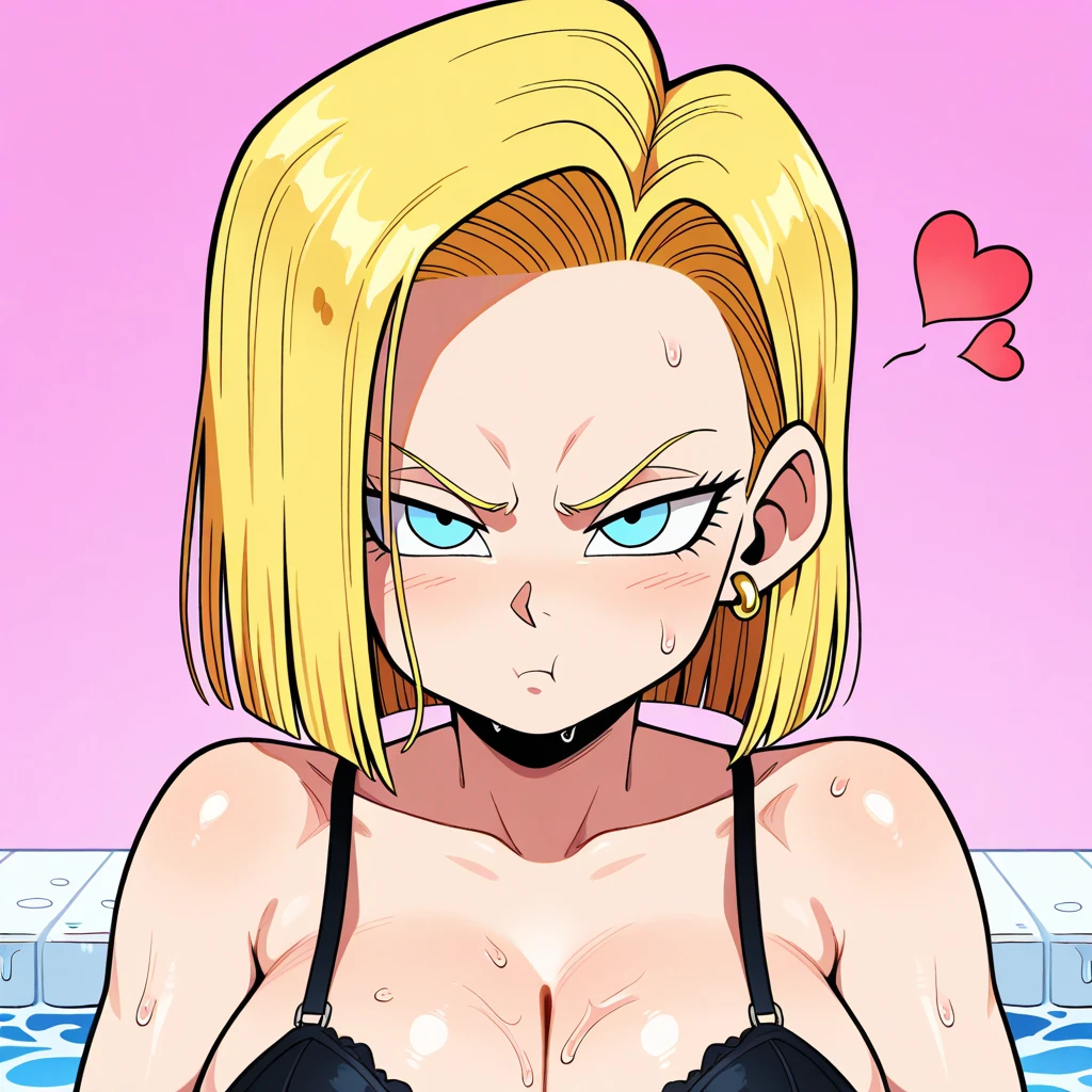 1girl, android18, blonde hair, short hair, blue eyes, naked,
full body, looking at viewer, dragón ball background, handjob, open mouth. 1boy, penis, handjob, shy face, seductive gaze, embarassed, from below