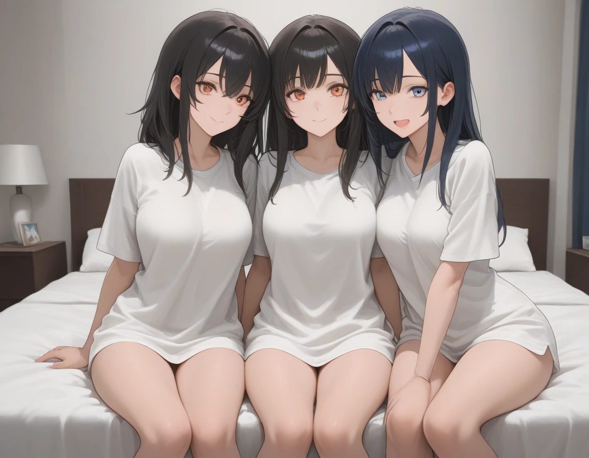 Confused, High resolution, Very detailedな, (((Three Girls:1.3))), (((Full body portrait:1.2)))、(Happy expression, Laughter:1.2)、(((Beautiful and detailed eyes))), (((Very detailed))), (((Details face))), break , Scrapbooking, Memory Storage, Creative layouts, Mixed Media Collage, Personal Storytelling, Artistic documentation, keepsake albums break , Whirlpool, Angular shape, Dynamic Movement, Bold geometry, Fragmented Shape, Striking contrast, modernist influence break ,sunny,reflection, ,((Nude:1.2)),((Very delicate body))、((Very flat chest))、((Small waist))、(())、(((Small face:1.2)))、Friendly atmosphere, comfortable