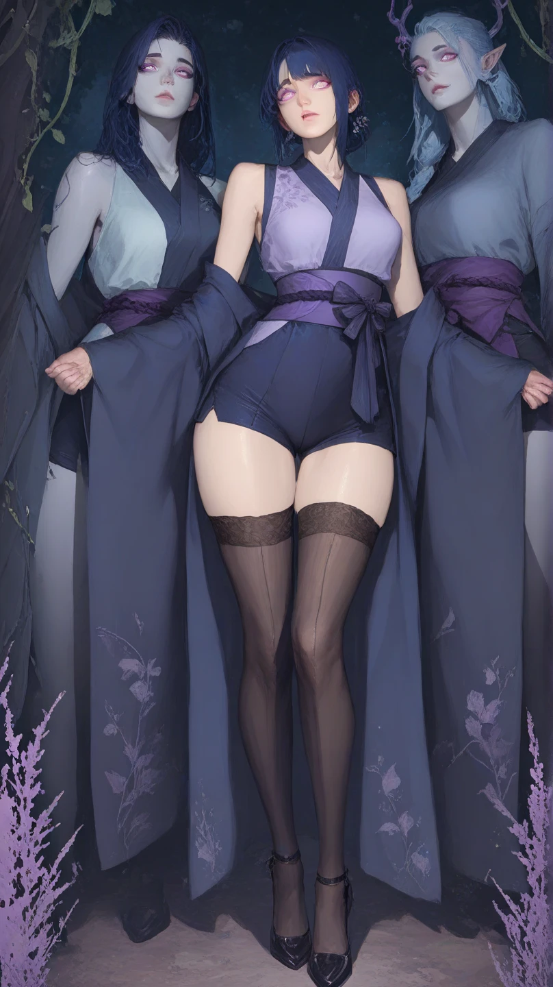 in the same way, silk stockings , Nylon , pumps, all, high quality, ,black hair ,beautiful ,silky , See-through , black satin, Are standing , lusterのある, lusterのある, skin stockings, luster, bob cut, short hair , garter belt , T-back