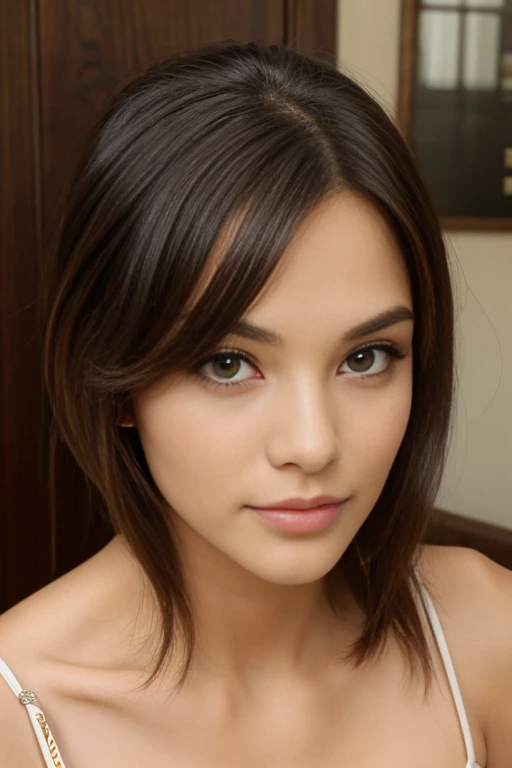 ((best quality)), ((masterpiece)), (detailed), beutiful girl face' at home