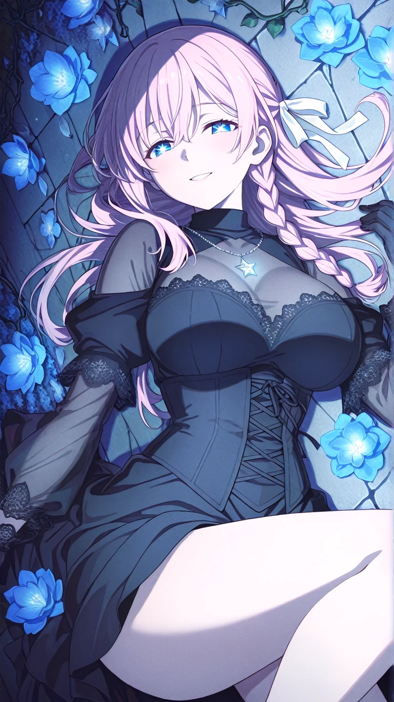 top-quality、Top image quality、masterpiece、teenage girl((18year old、 Ager、Best Bust、Medium bust,wide open breast tea、Golden Eyes, a blond、poneyTail、A slender,Highest valley、black vampire skirt、vampire makeup、Black wings、White powder makeup、red nail polish、Goth Loli Fashion、vampire teeth、Black underwear、claw pose、Open your mouth wide to the maximum、Spinning Pose、holding the mic、Leaning forward、Bat hair ornament)),high quality、beautiful art、Background with((Night Live House、red laser light、Blue laser light、random laser points、Virtual space、golden laser beam、purple laser light)),masutepiece、written boundary depth、movie、visual art、Perfect Art、
