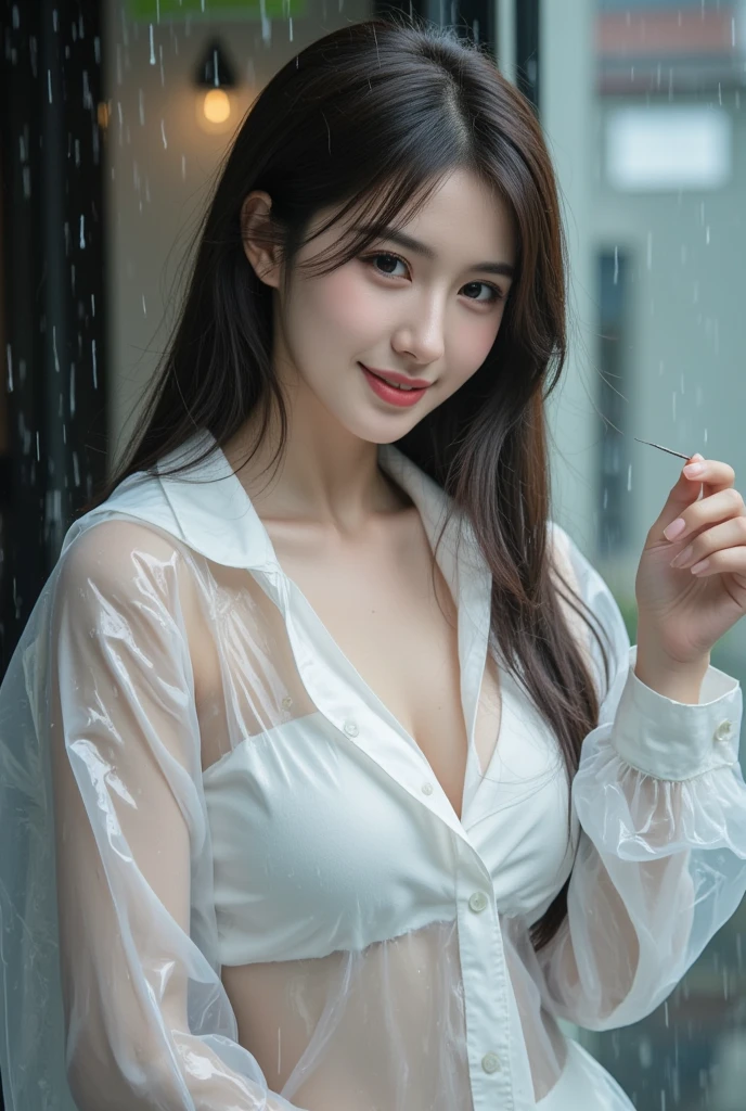 (RAW shooting, Photoreal:1.5, 8K, highest quality, masterpiece, ultra high resolution), ((((heavy snow, Blizzard)))), Highly detailed skin and facial textures:1.3, perfect dynamic composition:1.2, (In front of a church at night in a modern city, expression of sadness:1.0, Tears are flowing:1.0, cry with a broken heart:1.0), Slim office lady wet in the rain:1.3, cowboy shot, Fair skin:1.2, sexy beauty:1.1, perfect style:1.2, beautiful and aesthetic:1.1, very beautiful face:1.2, water droplets on the skin, (rain drips all over my body:1.2, wet body:1.2, wet hair:1.3), (professional dressing:1.1, Holding a bouquet of wet hazel flowers:1.2, Wet tight skirt:1.2, wet office lady uniform:1.3), (Medium chest, Bra is sheer, Chest gap),  (Eyes that feel beautiful eros:0.8, Too erotic:0.8, Bewitching:0.8), necklace, earrings, bracelet, wedding ring, Highly detailed hand and finger expressions