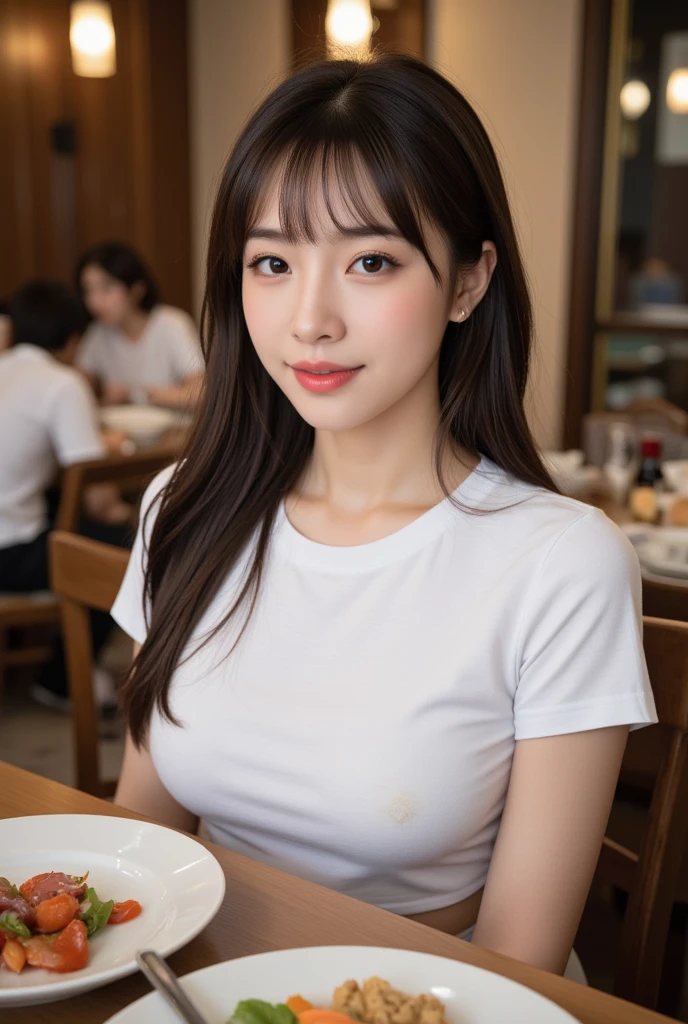 Girl Sitting in the Cafe