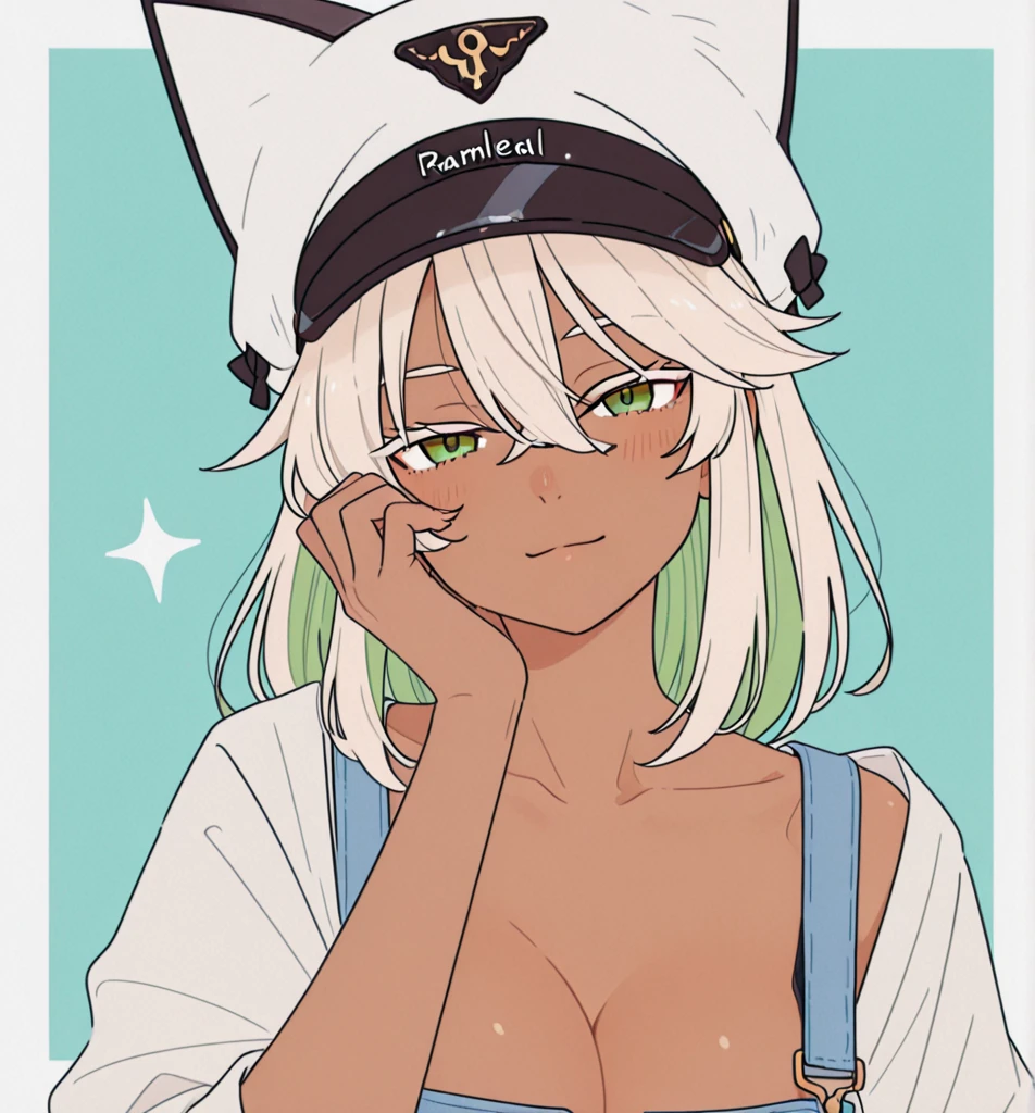 long hair,small,Put it in your pocket.,wear a hat,Flat milk,tan skin,nude