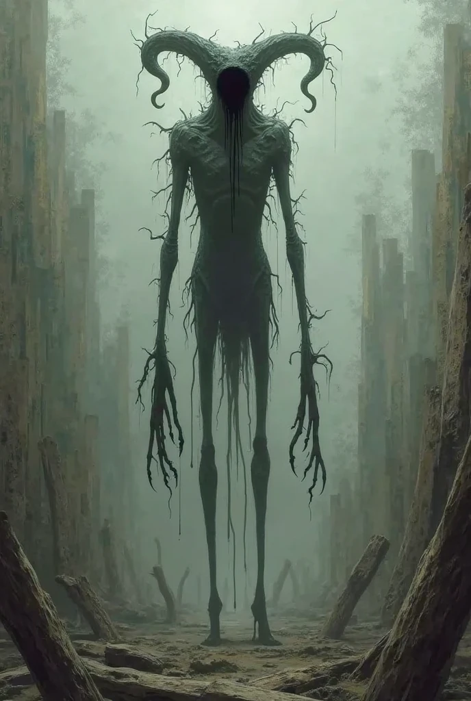Creepy、Dim background、Japanese Yokai、Human form、
