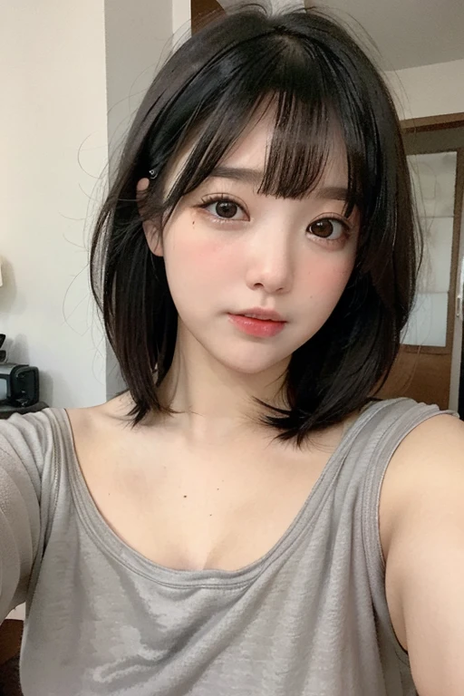 ((Highest quality, 8k, masterpiece: 1.3)), Sharp focus: 1.2, Beautiful woman with perfect body: 1.4,  ((Layered Haircut, Large Breasts: 1.2)), (very good) ,(thin, Damp T-shirt: 1.1), (rainに濡れた白いシャツ), (rain, street: 1.2), Wet body: 1.1, Highly detailed face and skin texture, (( Detailed eyes, double eyelid,,Half moon))