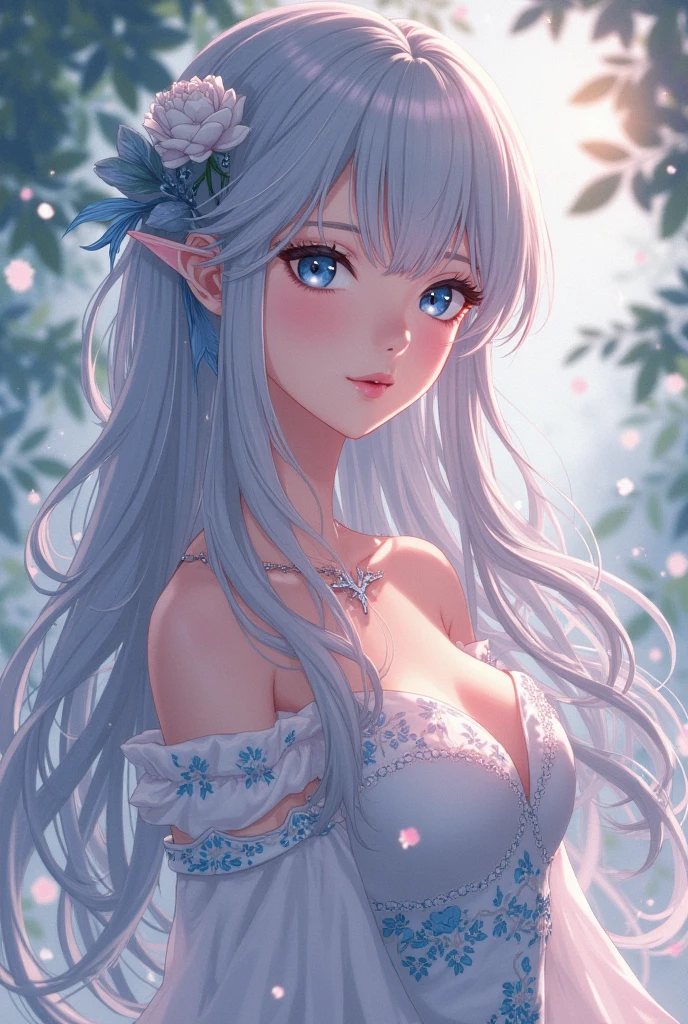 最high quality、1woman elf 、Silver Hair、bionde、、、Beautiful foam、、CourtyardShining fairy wings、E.G: Worst quality ,Flower fractal art 、see-throughbodystocking,Beautiful side shot, radiance,High-definition depiction, Realistic, 8K, Unity, beautiful Shot, light smile, Beautifully and vividly drawn, , Beautiful, beautiful, clear skin、sexly,beautiful dress,Countless rays of light pouring down, Swirling Light, big background, Raise one arm above your head, Intense light is emitted from the magic circle in front of the girl. forest、Lots of leaves、Green leaves、flower、Particles of light、Bedroom at night、Magic Palace、Fairy tale、
Romanticism,Cowboy Shot: The most beautiful form of chaos, Mr..々Farbe, Intertwined flowers, Particle,magical gentle light,smile,sexly,image quality、masterpiece、Beautiful Face、Super beautiful elf woman((Big breasted 22 year old office lady、Nipples、Bust 100,Beautiful long ironed hair 、bionde hair,height: 165cm。、sexly、Esbian、、high quality、、background((Star Narski)))、Starry Sky、Visual art、Written boundary depth、、Elf Ears、、universe、Happy smile、Gentle light、Elf forest、elegant、ticker beautiful decorative、、magic、forest、beautiful tiara、Beautiful bed、Beautiful Landscape、A kind smile、wonderful、Fluttering petals、Dance happily、、Cultivate fantasy、、Mystery light Lots of flowers、、art、forest, palace, art,mystery,Ultra-high resolution,atmosphere