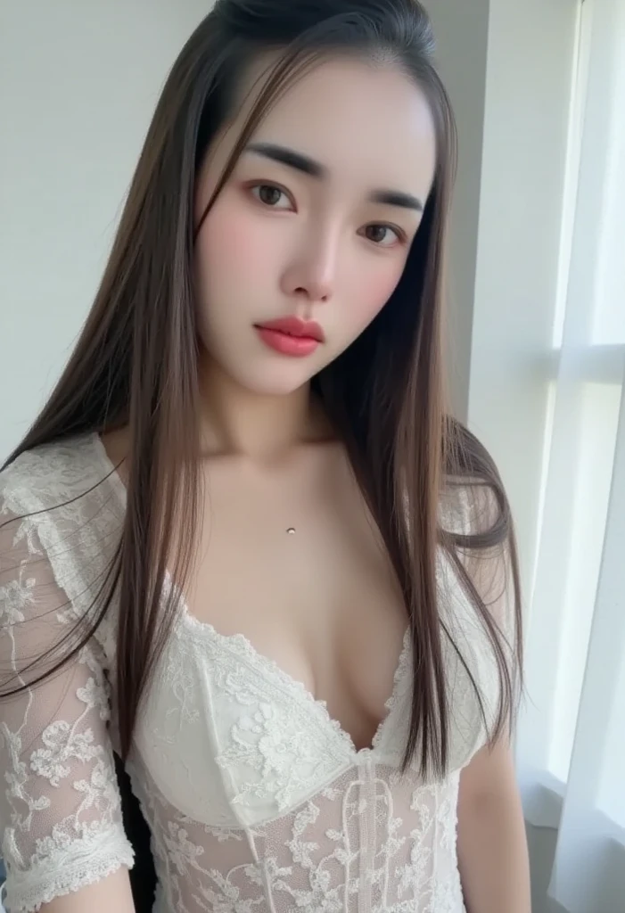 ((Best quality, 8k, Masterpiece :1.3)), Sharp focus :1.2, A pretty girl 24 years old with perfect figure :1.4, Slender abs :1.3, Raw photography、超A high resolution, full body, Best Quality, Ultra High Definition, (Photorealistic:1.4), Detailed Photo, Smiling, Sexy, Facing Camera, Close-up (Masterpiece: 1.3), (8K, Photorealistic, Best Quality: 1.4), (1girl), Beautiful Face, (Realistic Face),Beautiful Hairstyle, Realistic eyes, beautiful detail eyes, (realistic skin), beautiful skin, (sweater), absurd, attractive, ultra high resolution, ultra realistic, high definition, golden ratio,Good hands、10、high-reaster-piece、highest quality、head:1.3、((Hasselblad photo))、Fine Skin、crisp focus、(Light like a movie)、gentle lighting、Dynamic Ungle、[:(detailed face:1.2):0.2]、
Negative Pro,  Highly detailed face and skin texture, Detailed eyes, Double eyelid,huge breasts,masterpiece,super fine eyes,super fine hand, face zoom, perfect makeup,Dynamic Lighting,show nipples naked , detailed breasts 