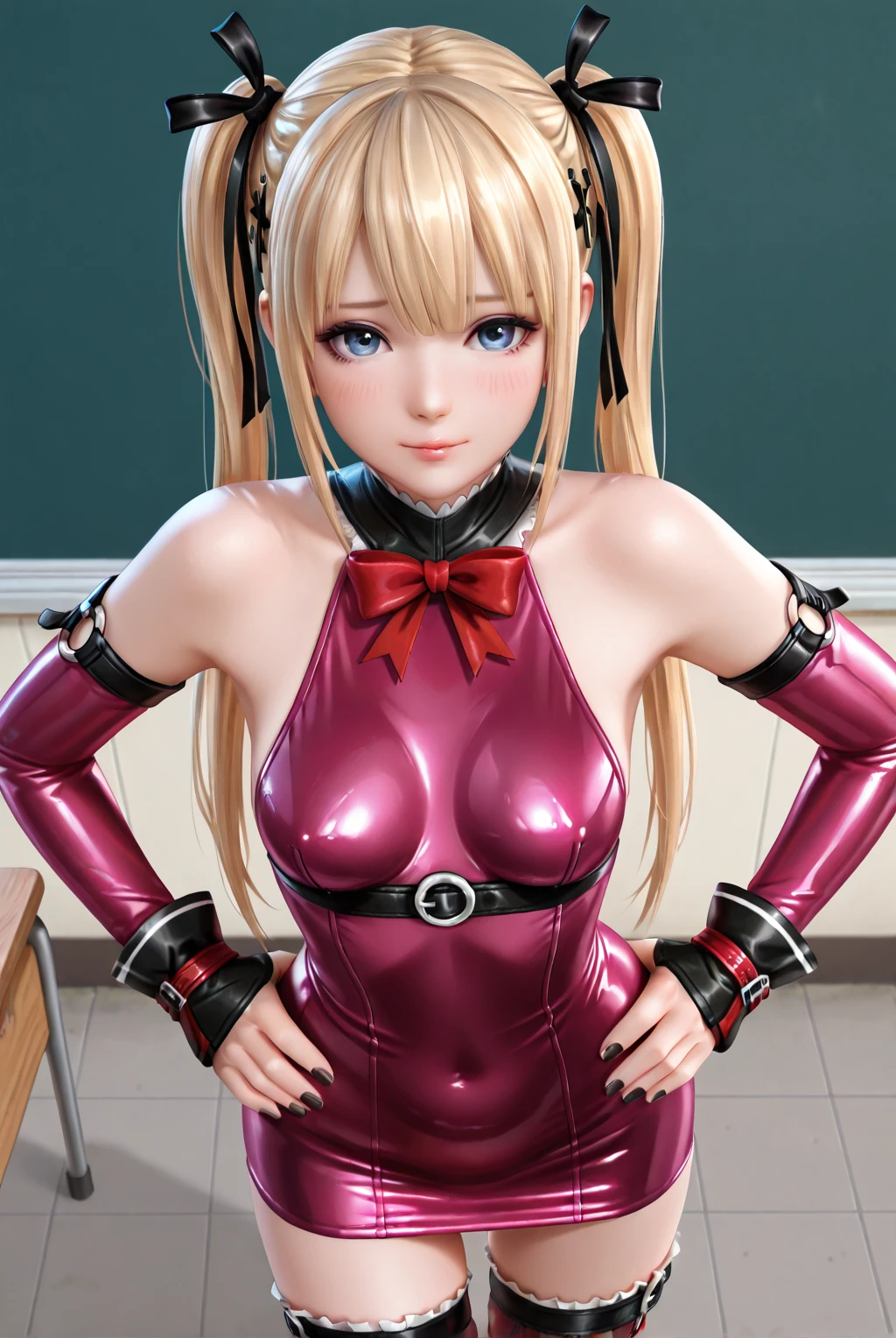 masterpiece, best quality, (photorealistic:1), beautiful lighting, 1girl, bangs, black background, (claire harvey:1), (pilot suit:1.2) <lora:Claire Harvey V2:1>