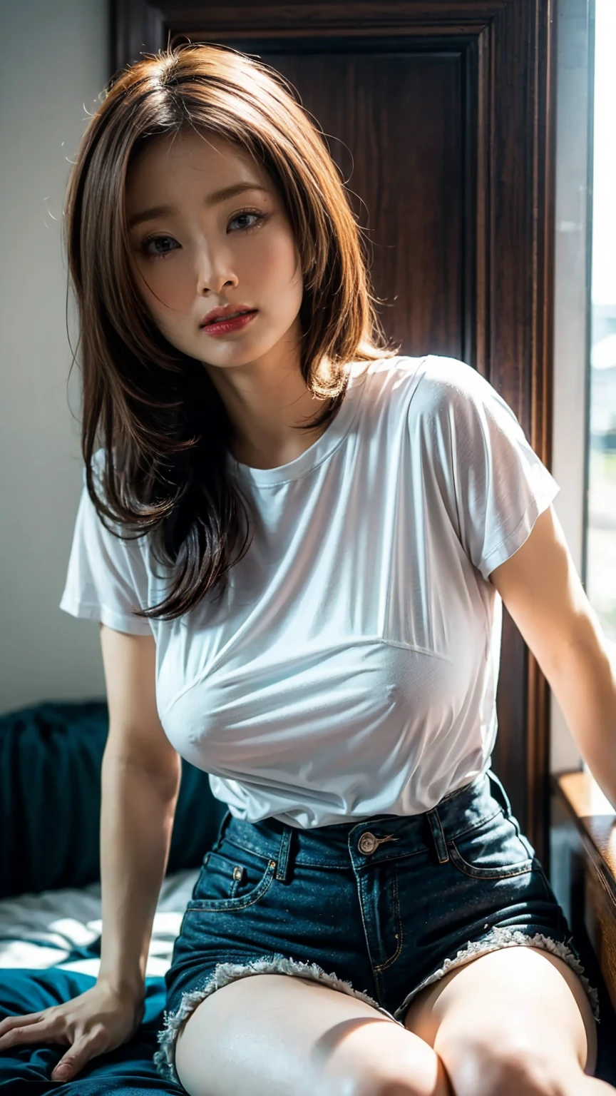 (8K、Raw photography、top-quality、masuter piece:1.2)、ultra-detailliert、ultra res、(realisitic、rialistic photo:1.37)、portlate、high-definition RAW color photography、Professional Photography、highly detailed and beautiful、ighly detailed、8K Picture Wallpaper、amazing detailed、huge filesize、Official art、Highly detailed CG Unity 8K wallpapers、highly detailed beautiful girl、extra detailed face、extremely detailed eye、highlydetailed skin、extremely detailed fingers、highly detailed nose、very detailed detailed mouth、Perfect Anatomy、细致背景、Detailed clothing、1人、(20:1.2)、in her 20s、Cute litRealistic body、小柄、de pele branca、glistning skin、Slim body、A dark-haired、((poneyTail))、(bluntbangs: 1.2)、kawaii、zora々Right、kawaii faces、Lifelike face、Delicate eyes、Sauce order、((White short-sleeved shirt))、((no-bra))、((Ultra Black Mini Skirt))、((Plain feet))、((FULL BODYSHOT))、耳Nipple Ring、Looking at the camera、cowboy shot、standing athletic pose、Contrapo、动态照明、((Firm D-cup milk))、((The train crowded several men))、((A man hugs her from behind、rub one's breasts))、((Men rubbing my chest))、((standing athletic pose))、((fullnude))、((No underwear))、((Shirts and skirts are taken))、((Glare at men))、((Beautiful woman getting))、