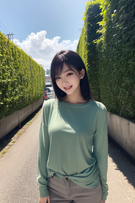 ((Highest quality)), ((masterpiece)), (detailed),Perfect Face,Japanese,landscape,Mature Woman,Upper Body